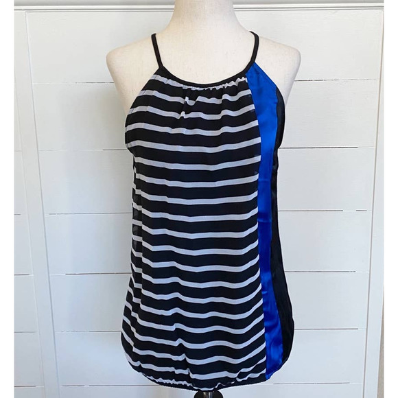 Express Black and Blue Striped Tank Top - Picture 6 of 11